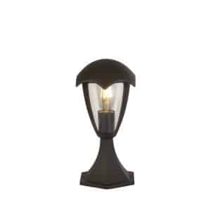 Bluebell Outdoor Post - Grey Metal & Clear Polycarb