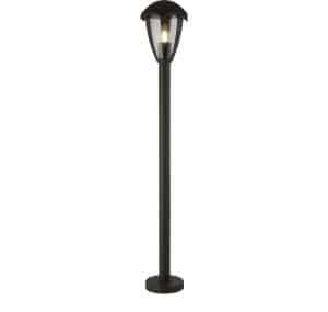 Bluebell Outdoor Post - Grey Metal & Clear Polycarb