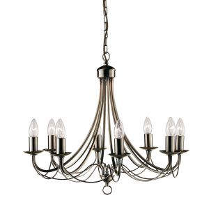 Maypole 8Lt Pendant - Antique Brass Metal