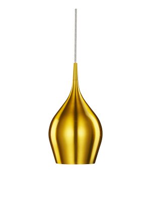 Vibrant Pendant - Metallic Gold Metal