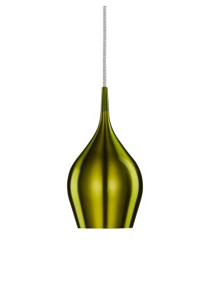 Vibrant Pendant - Metallic Green Metal