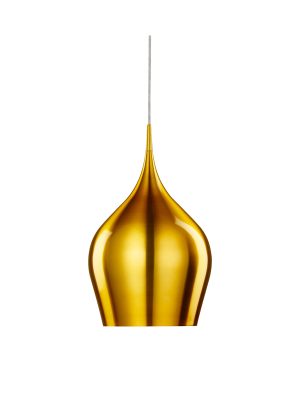 Vibrant Pendant - Metallic Gold Metal