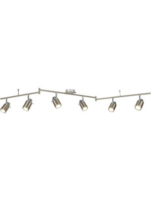 Samson 6Lt Split Bar Spotlight - Satin Silver Metal