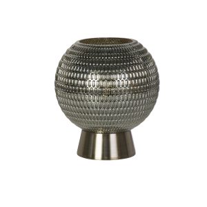 Mila Table Lamp - Brass Metal & Green Glass