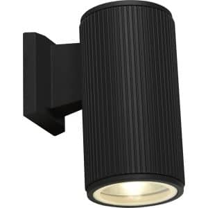 Hamburg Outdoor Wall Light - Black Metal & Glass