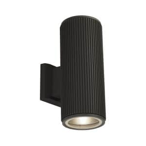 Hamburg Outdoor Wall Light - Black Metal & Glass