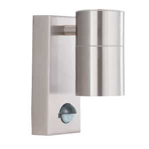 Metro Outdoor Wall Light - Stainless Steel Metal & Glass