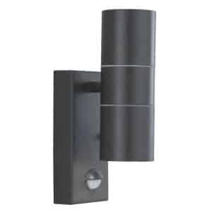 Metro Outdoor Wall Light - Silk Black Metal & Glass