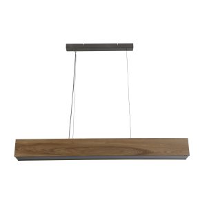 Ash LED Bar Ceiling Pendant - Wood