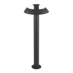 Mushroom Outdoor Post - Dark Grey & Opal Polycarbonate