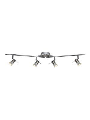 Aries 4Lt Split Bar Spotlight - Chrome & Satin Silver Metal