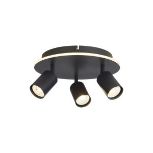 San Diego 3Lt Flush, Matt Black Metal