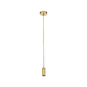Suspension Cable - Knurled Gold Metal & Gold Braided Cable