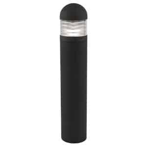 Bronx Outdoor Post- Black Metal & Polycarbonate