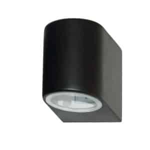 Eiffel Outdoor Wall Light-Black Metal, Clear & Frosted Glass