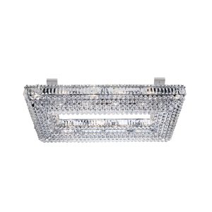 Vesuvius 26Lt Pendant - Chrome, Crystal Trim & Ball Drops
