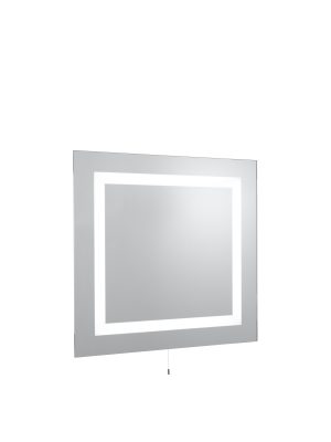 Bathroom LED Rectangular Mirror - Mirrored Glass, IP44