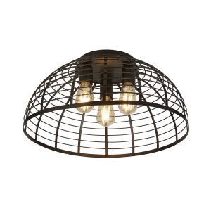 Vision Cage 3Lt Flush - Matt Black Metal