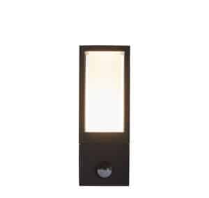 Avenue Outdoor Wall Light- Black Metal & White Polycarbonate