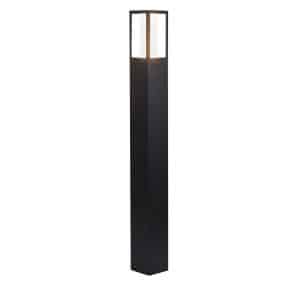 Avenue Outdoor Post - Black Metal & Matt White Polycarbonate