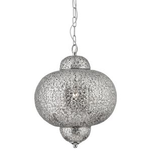Fretwork Pendant - Laser Cut Nickel Metal