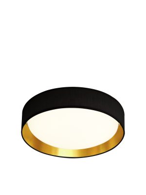 Gianna Flush - Black Fabric, Gold Inner & Acrylic Diffuser
