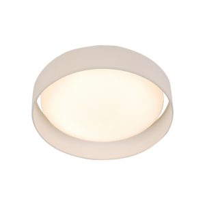Gianna LED Flush Ceiling Light - Acrylic, & Fabric Shade