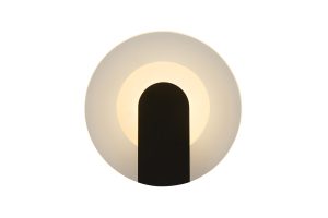 Target LED Wall Light, Sand Black Metal