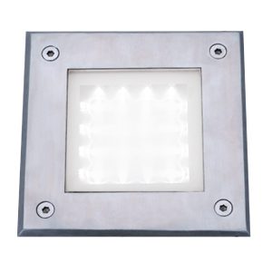 Walkover LED Recessed Square Walkover - Stainless Steel