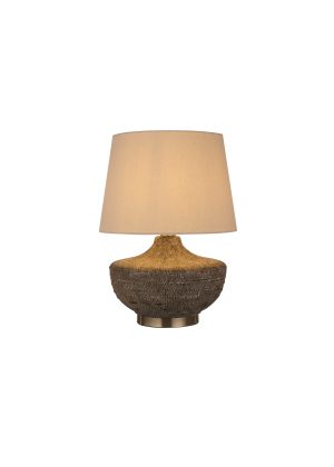 Avaya 1Lt Table Lamp, Ceramic with Linen Shade