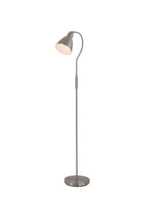 Adjustable Floor Lamp, Satin Nickel