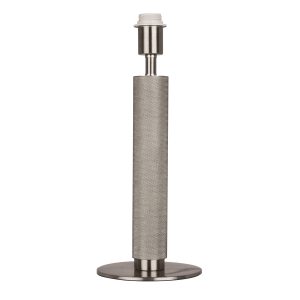 Base Only - London Table Lamp - Knurled Silver