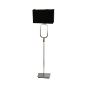 Aura Floor Lamp LED Base -Chrome with Crystal Glass