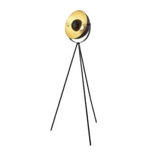 Blink Tripod Floor Lamp - Black Matt Metal & Gold