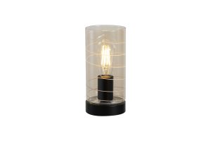 Broughton 1Lt Table Lamp, Amber Glass