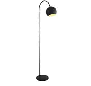 Calumn Floor Lamp - Matt Black Metal