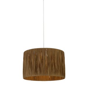 Raffia Drum Shade 35CM - Natural