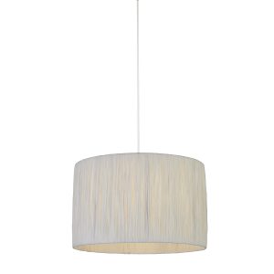 Raffia Drum Shade 35CM - White