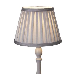 Raye Taper Pleat Silk Shade 20Cm Silver
