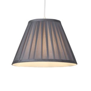 Raye Taper Pleatsilk Shade 30Cm Charcoal