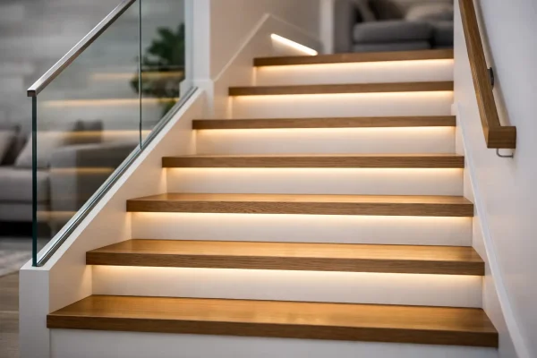 LED Tape for Stairs That Looks Built-In