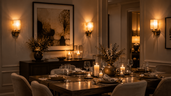Dining room wall lights that set the mood