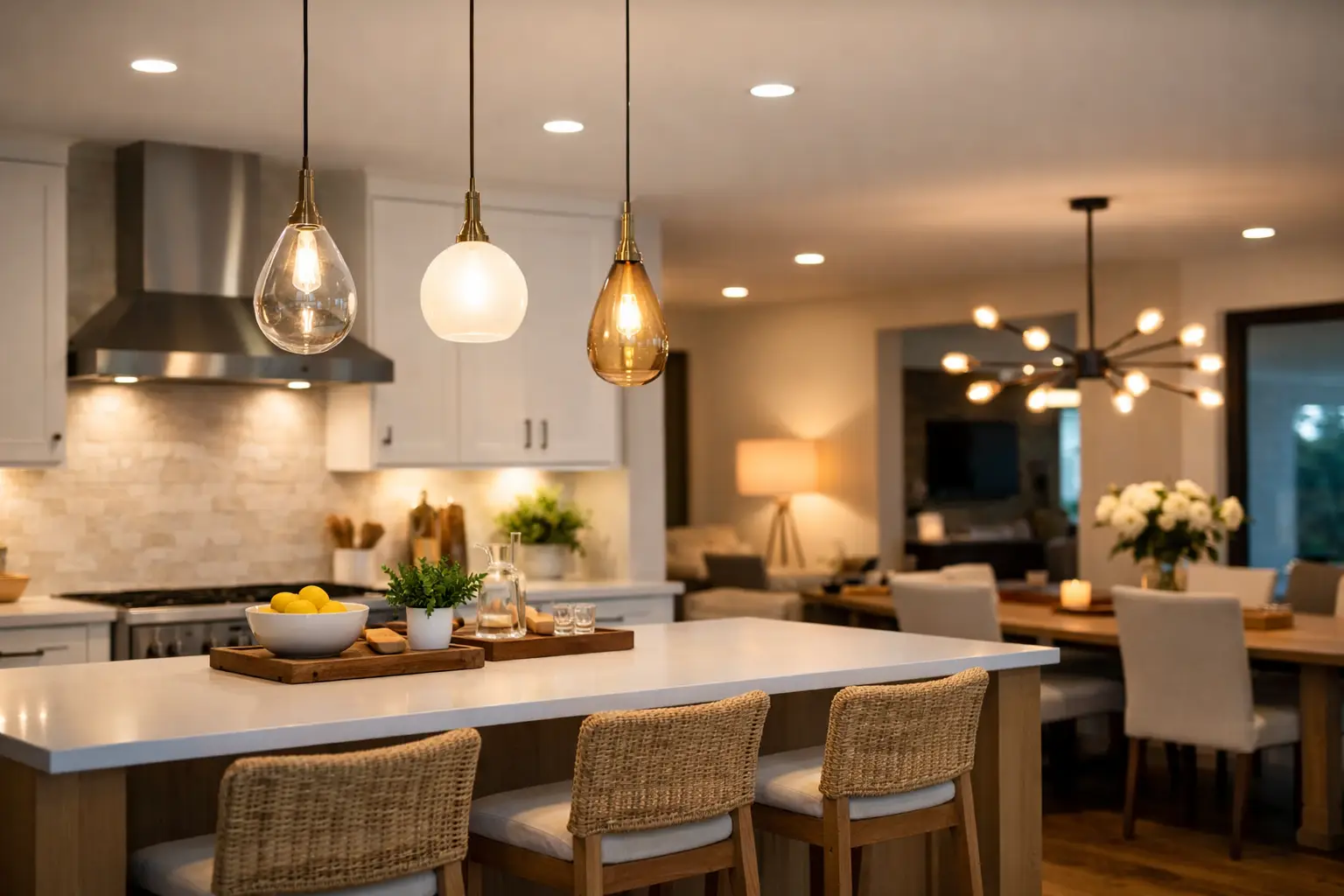 How to Light an Open-Plan Kitchen Beautifully